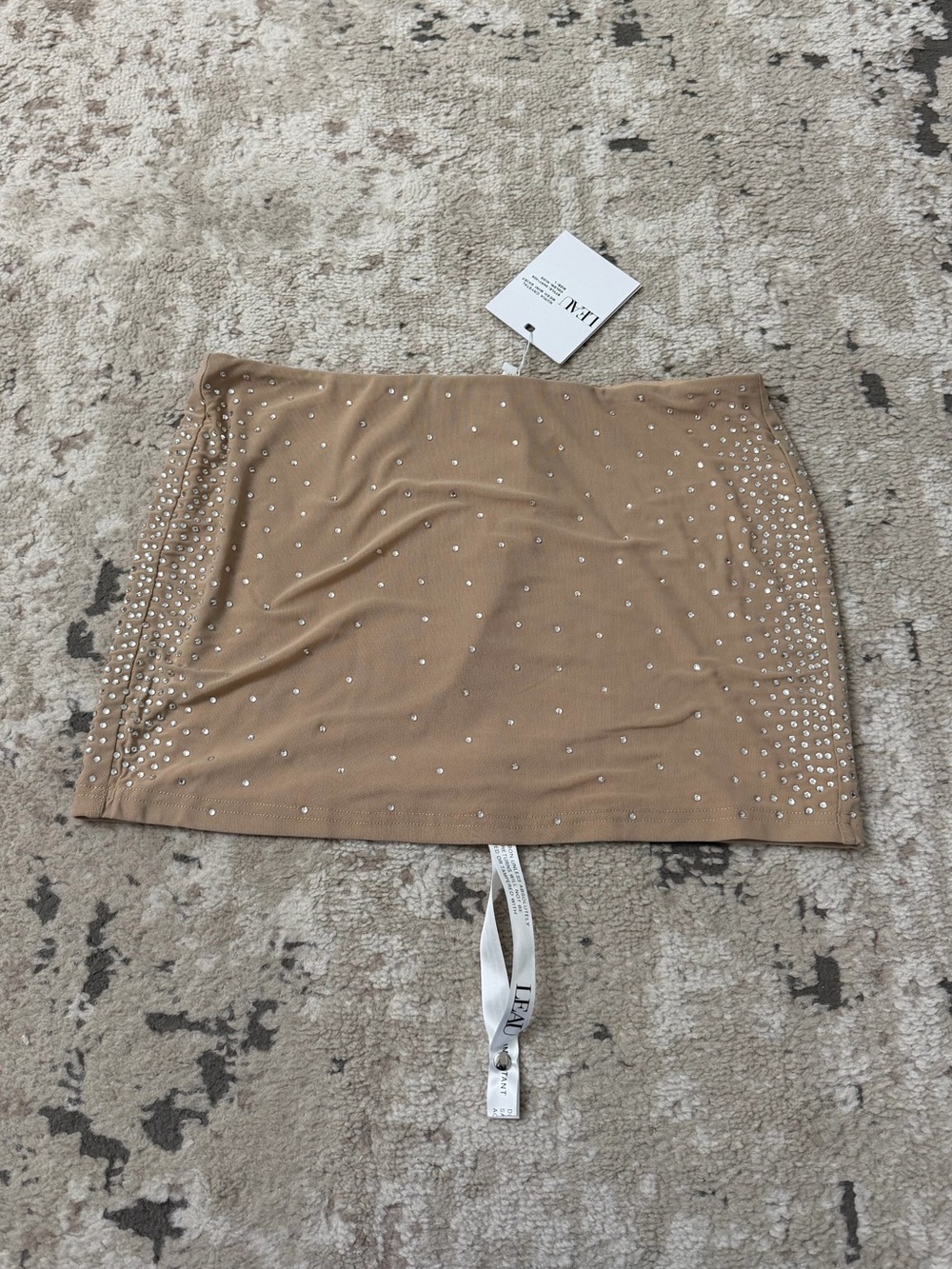Léau Aurelia Mesh Mini Skirt Size Large NWT
